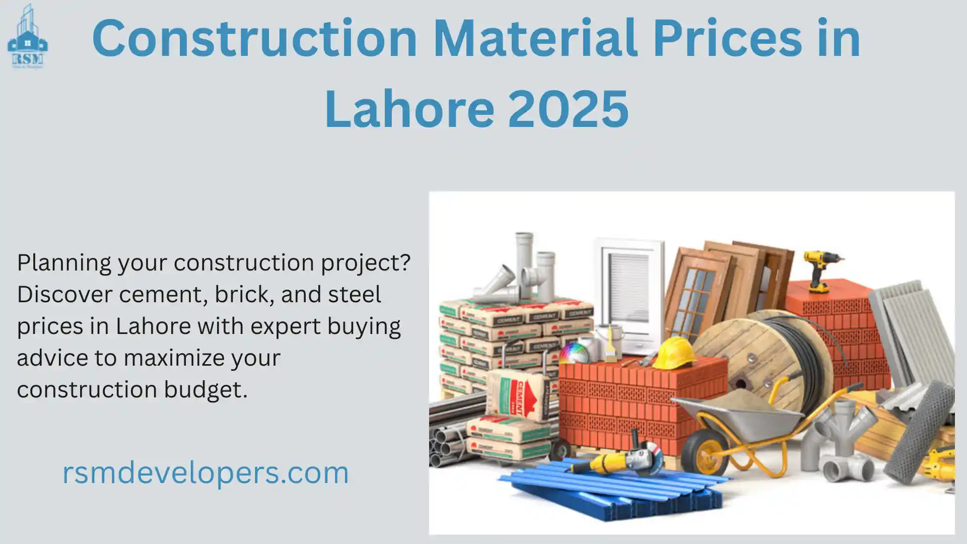 Construction Material Prices in Lahore